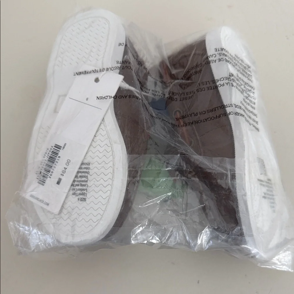 Janie and Jack Brown Moccasin Kids Shoes